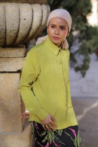 ROSALIE TOP IN LIME