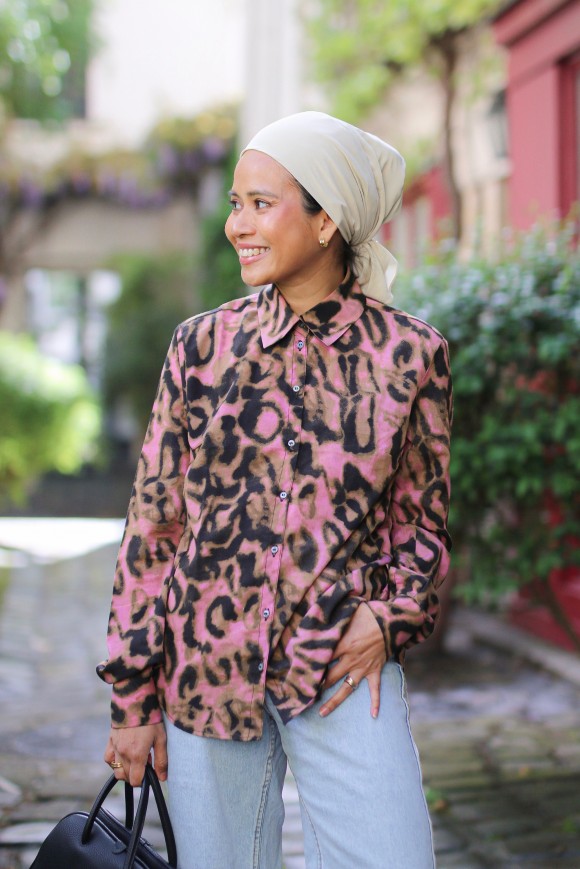 ROSALIE TOP IN LEOPARD