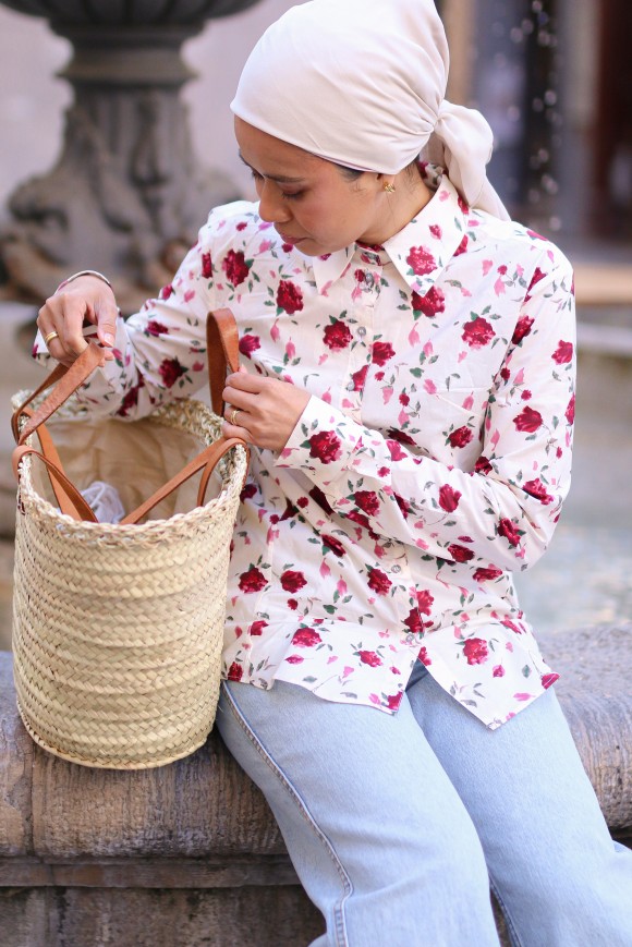 ROSALIE TOP IN FLORAL