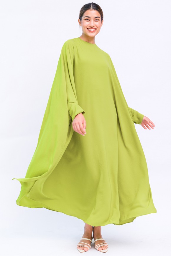 FILLE DRESS IN LIME GREEN