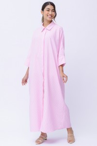 ACE DRESS IN STRIPED PINK