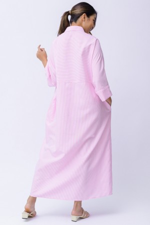ACE DRESS IN STRIPED PINK