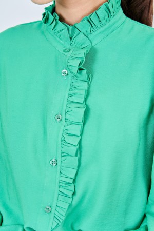 CAMILLE TOP IN KELLY GREEN