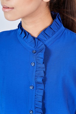 CAMILLE TOP IN ROYAL BLUE