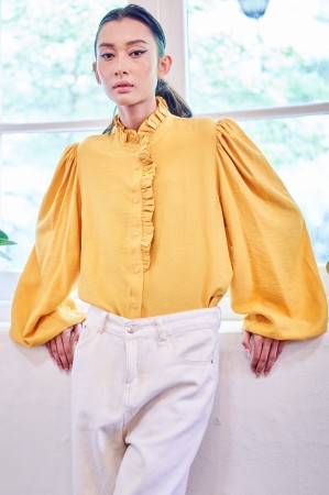 CAMILLE TOP IN MUSTARD