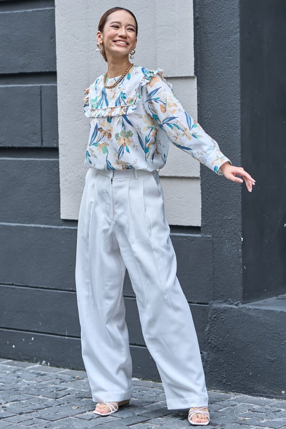 COLLETTE PANTS IN WHITE